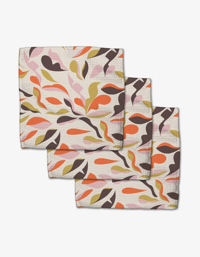 Playful Leaves Dishcloth Set