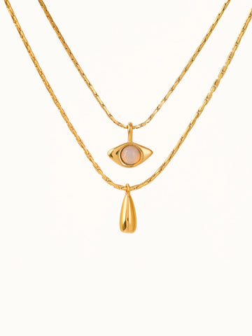 Nova 18K Layered Eye Necklace