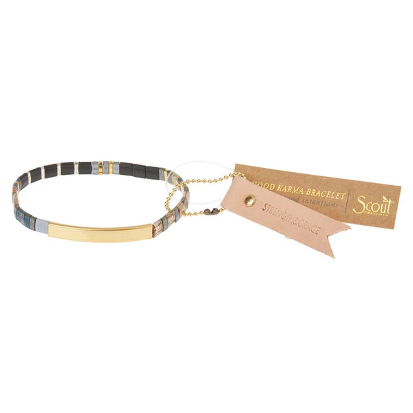 Strength & Grace Miyuki Bracelet - Gunmetal / Gold