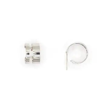 Honor Huggie Earrings - Silver