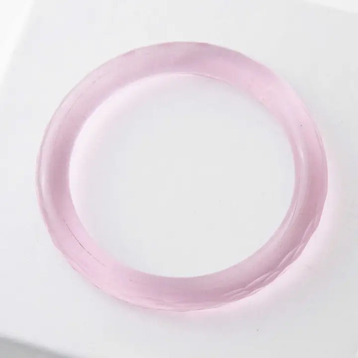 Glass Bangle - Pink