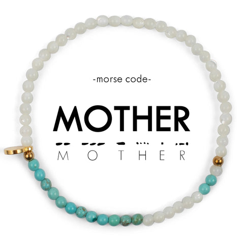 Morse Code Bracelet 3mm - Mother