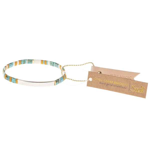 Pure Magic Miyuki Bracelet - Turquoise / Silver