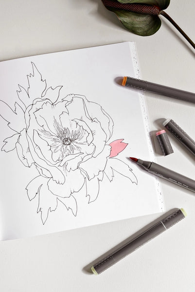 The Plant Lady - A Floral Coloring Book