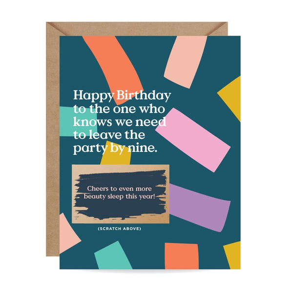 Scratch-Off Birthday Card - Leave By Nine