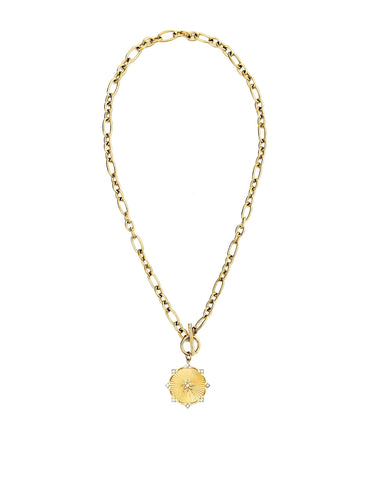 Raylee Toggle Starburst Coin Necklace