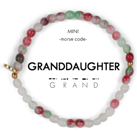 MINI Morse Code Bracelet - Granddaughter