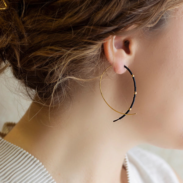 Confetti Earrings - Black