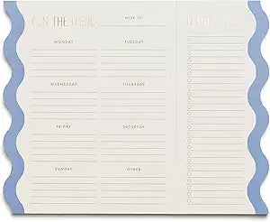 Meal Planner Notepad with Magnets - Cloud + Cream