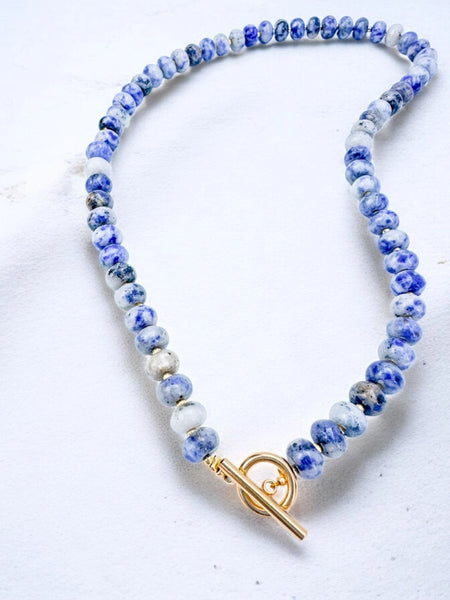 Bold Stone Necklace - Lapis