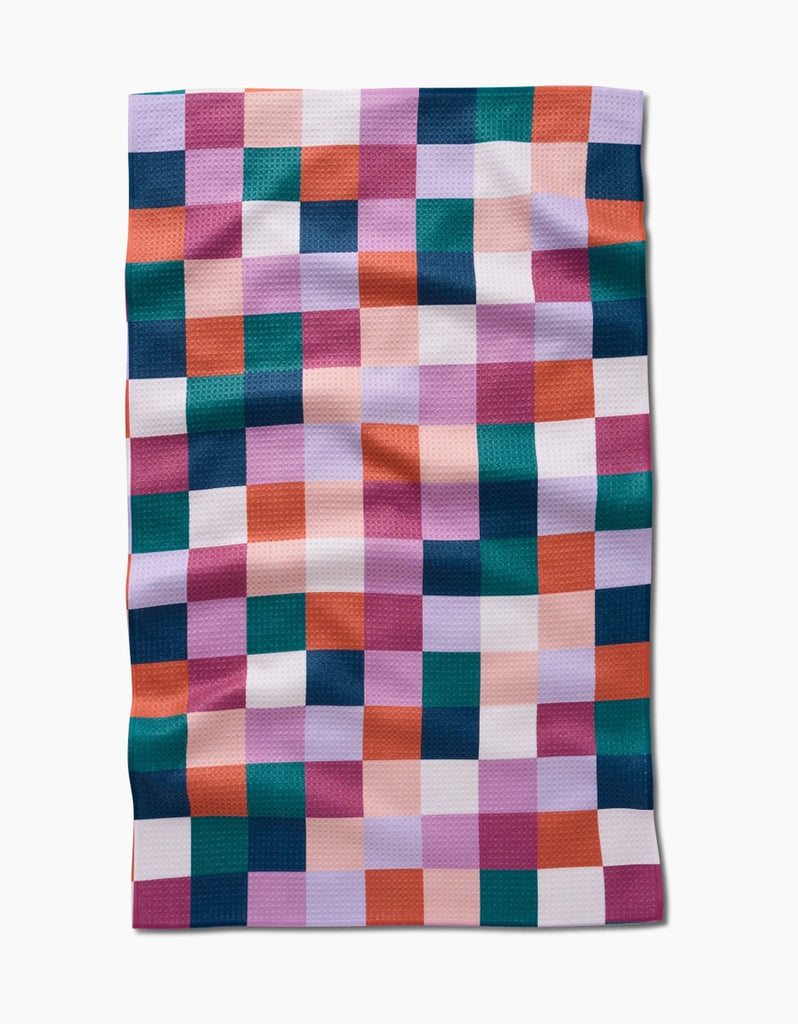 Fall Checkers Tea Towel