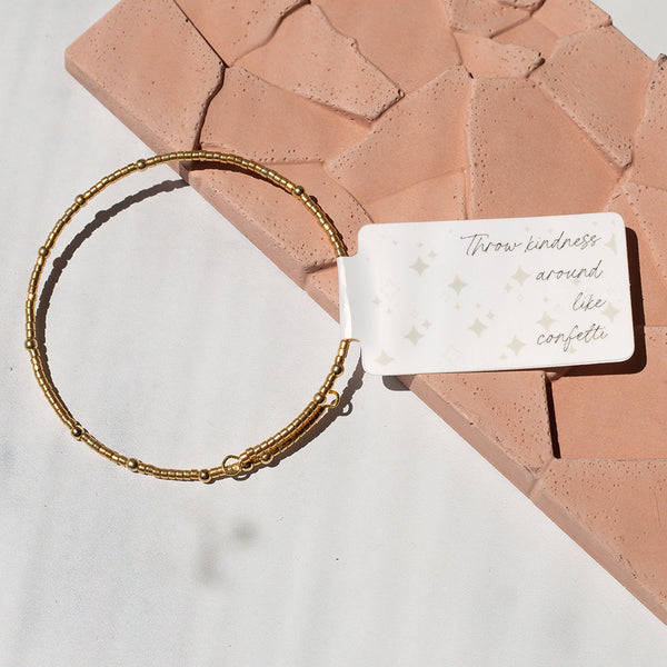 Confetti Bangle - Gold