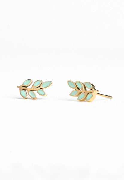 Rowen Stud Earrings - Mint