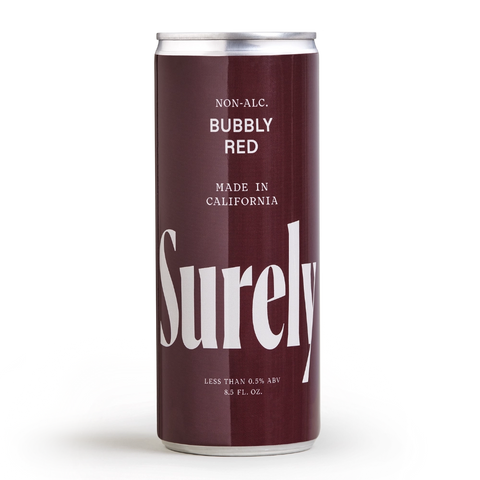 Non-Alcoholic Bubbly Red Can