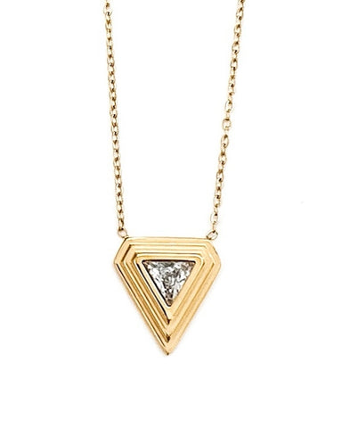 Teagan Triangle Diamond Necklace