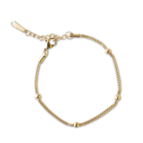 Satellite Gold Chain Bracelet