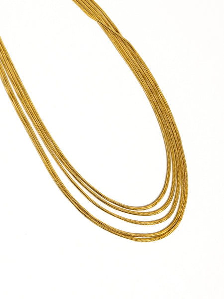 Parie 18K Gold Layered Chain Necklace