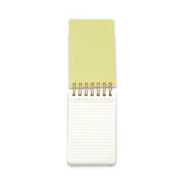 Twin Wire Chunky Notepad - Wavy Stripes