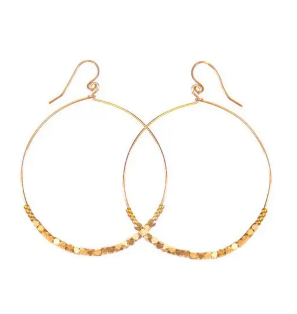 Shimmer Earrings -- Gold