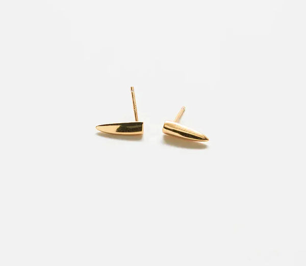 Gold Claw Stud Earrings