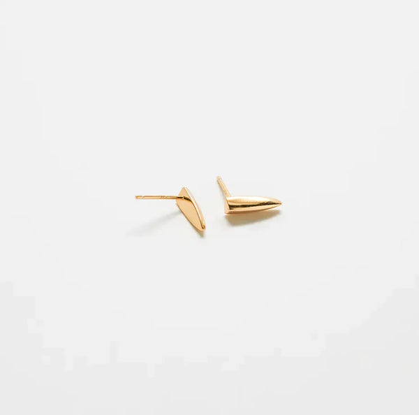 Gold Claw Stud Earrings