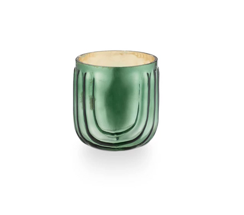 Balsam & Cedar Pressed Glass Candle