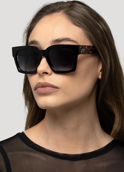 Alba Polarized Sunglasses - Black/Tortoise