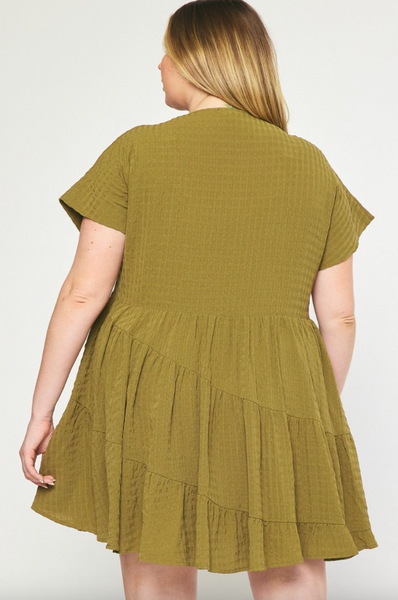 Jane Dress -- Olive (Plus)