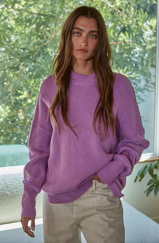 Riley Sweater -- Violet