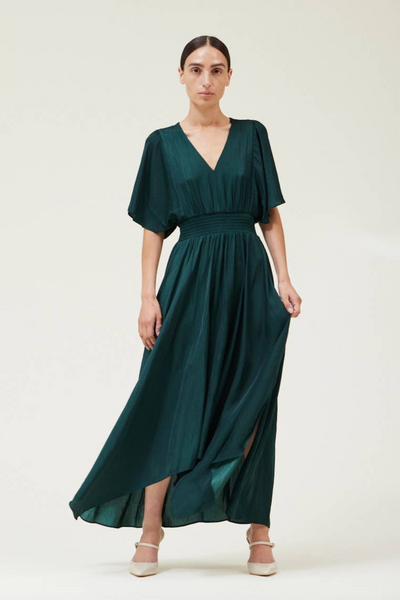 Linda Dress -- Deep Emerald