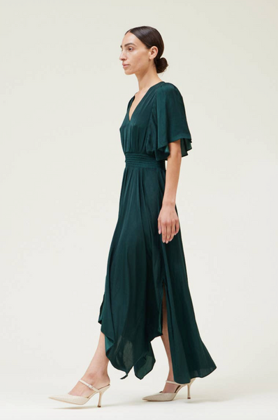 Linda Dress -- Deep Emerald