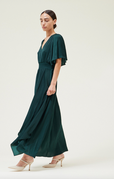 Linda Dress -- Deep Emerald