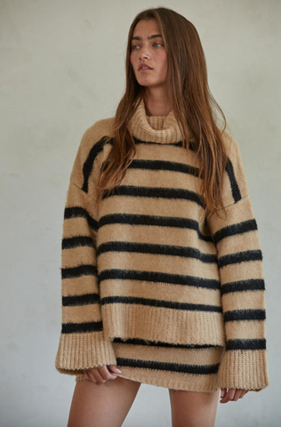 Briette Sweater -- Camel Black