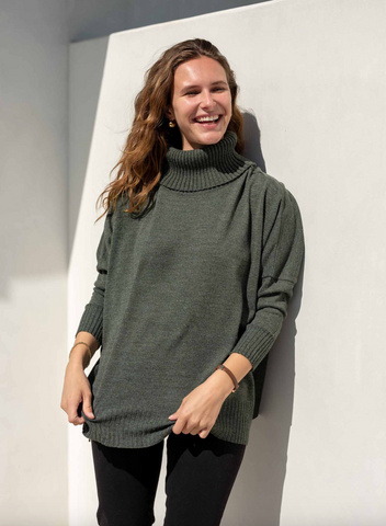 Catalina Turtleneck Sweater -- Hazel