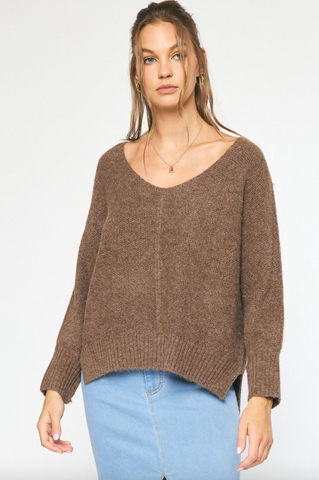 Tiffany Sweater -- Mocha