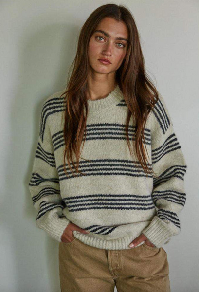 Christine Sweater -- Cream Grey