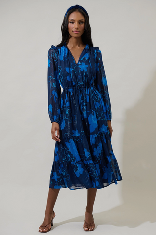 Kristen Dress -- Navy Blue