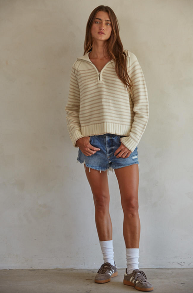 Clarke Sweater -- Cream Taupe