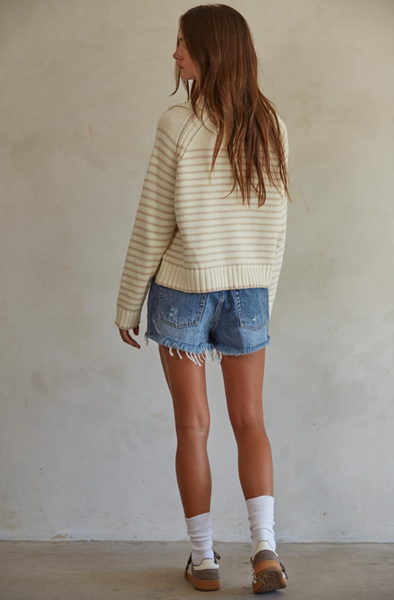 Clarke Sweater -- Cream Taupe