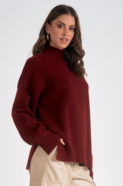 Roxanna Sweater -- Maroon