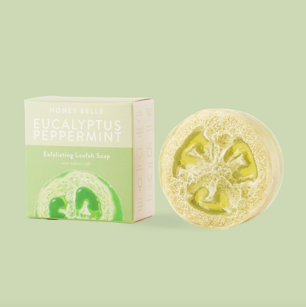 Exfoliating Loofah Soap - Eucalyptus Peppermint