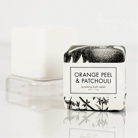 Orange Peel & Patchouli Sparkling Bath Tablet