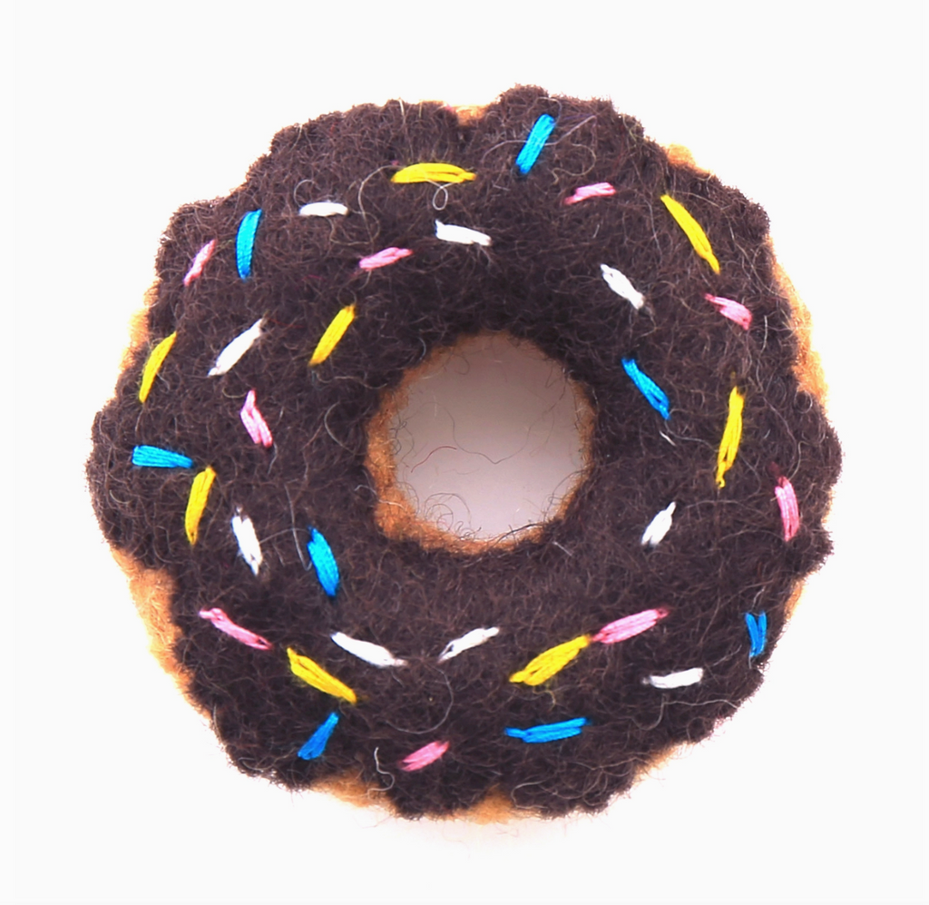 Chocolate Donut Cat Toy