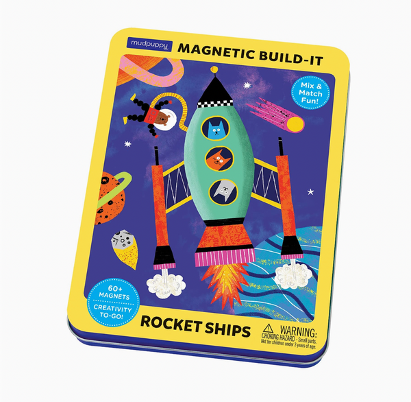 Rocket Ships Magnetic Build-It Set