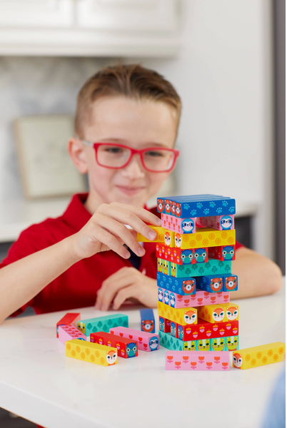 Wild Wobble Wooden Tumbling Tower