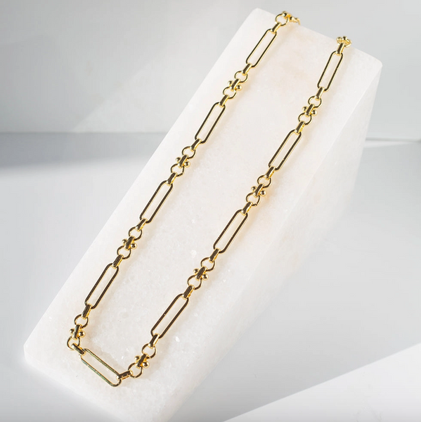 Gold Toggle Chain Necklace - 18"