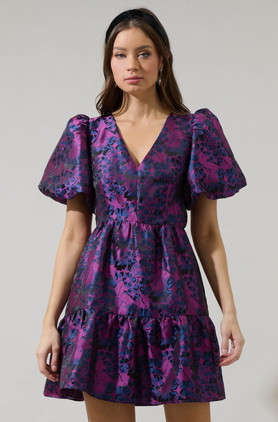 May Dress -- Farrah Jacquard