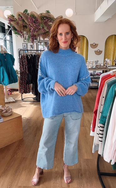 Romy Sweater -- Periwinkle