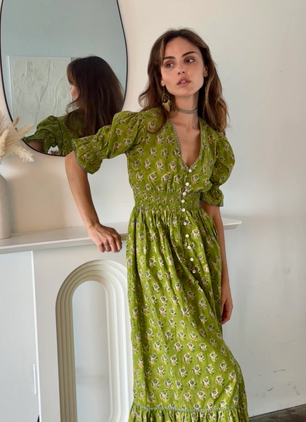 Tatiana Dress -- Olive