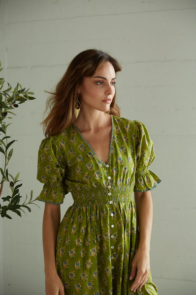 Tatiana Dress -- Olive